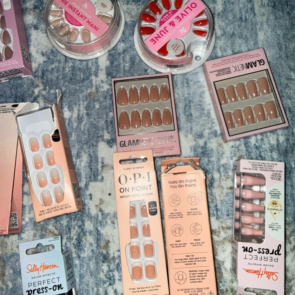 Assorted Press-On Nails Collection seven apiece or two for 10